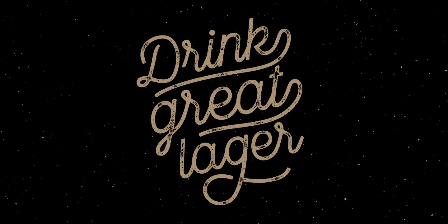 Beispiel einer Local Brewery Three Regular-Schriftart